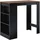 [en.casa] Bartisch Kouvola 110 x 50 x 103 cm Schwarz/Walnuss