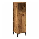 vidaXL Badschrank Altholz-Optik 30x30x100 cm Holzwerkstoff