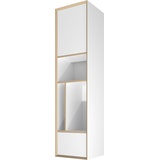 Mehrzweckschrank MÜLLER SMALL LIVING "VERTICO VERTICAL ONE" Schränke Gr. B/H/T: 37cm x 148cm x 35cm, Türen rechts angeschlagen, weiß Hochschrank zur Serie Vertiko, zum Bau einer kombinierten Wohnwand