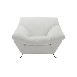 Sofa.de Sessel Cher Webstoff 118 x 74 x 105 cm Weiß