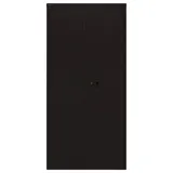 Bisley Aktenschrank Universal Flügeltürenschrank in Schwarz - Maße: H 196 x B 91 x T 40 cm schwarz