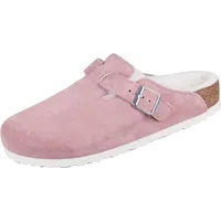 Birkenstock Schuhe Boston Shearling, 1023281 - Weiß/Braun/Rosa - 35