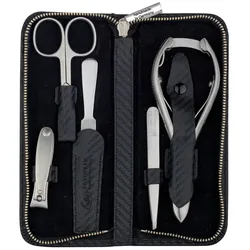 ERBE Carbon Serie Maniküre Set, 5-tlg. Etui 