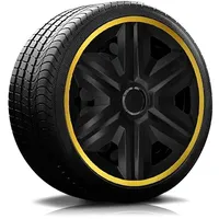 RADKAPPEN-KÖNIG 14" 14 Zoll RKK21 LUX Gold RADBLENDEN RADKAPPEN