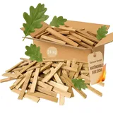 Samore Premium Brennholz Holzkohle - Anzünder aus Eichenholz, Bio Kaminanzünder, für Grill, Kamin, Ofen - Perfekter Grillanzünder, getrocknetes und unbehandeltes Anmachholz (24 Kilo) Anzündholz