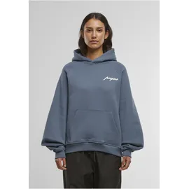 pequs Hoodie Chest Logo faded blau M