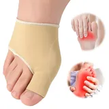 Phomanttonary 1 Paar Hallux Valgus Socken mit Gel-Pad Schutz, Schmerzlinderung bei Überlappung der Zehen, Metatarsalgie Pad, Hallux Valgus Korrekturbandage, Ballenzeh-Korrektor