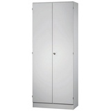 HAMMERBACHER Aktenschrank V6100/5/5/SG lichtgrau 4 Fachböden 80,0 x 42,0 x 200,4 cm