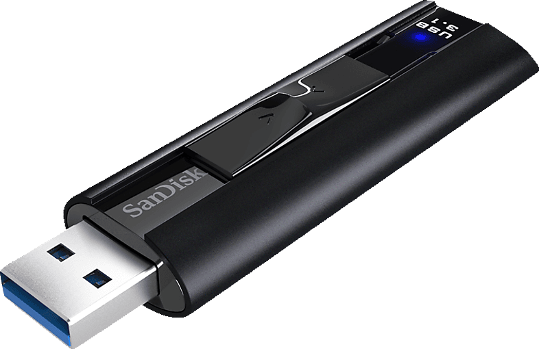 SANDISK Extreme Pro USB-Stick, 128 GB, 420 MB/s, Schwarz