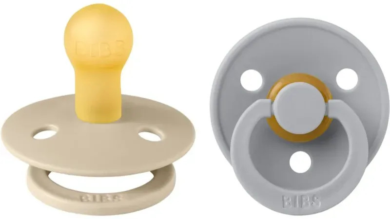 BIBS Colour Natural Rubber Size 1: 0+ months Schnuller Vanilla / Cloud 2 St.