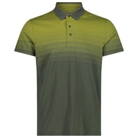 CMP Poloshirt Man Polo mit horizontalem Streifenmuster grün 50bonvenon