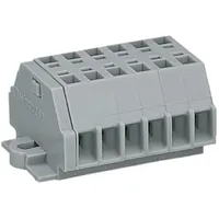 WAGO 260-106 Klemmenleiste 5mm Zugfeder Belegung: L Grau