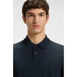 Boss Poloshirt BOSS ORANGE "Pe", Herren, Gr. XL, blau (dunkelblau404), Jersey, Obermaterial: 100% Baumwolle, unifarben, regular fit, Bündchen, Shirts, mit Polokragen