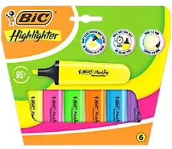 BIC Textmarker Gemischt Medium Keilspitze 1,2 mm 6 Stück