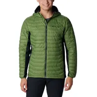 Columbia Powder Pass Hooded Jacket, Canteen, Black, M