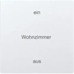 Eltako Tastwippe, Bussystem Funkbus, 1f, reinweiß, glänzend, Kunststoff, Thermoplast