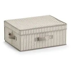 Aufbewahrungsbox Stripes Kunststoff Beige M (Medium)