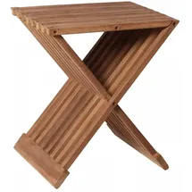 Mr. Deko Beistelltisch Fishbone Teak