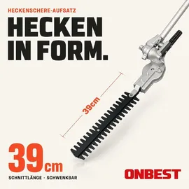 onbest MT1452 Multitool 4in1 Benzin 52cm3 1,9 PS