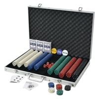 VidaXL Poker Set mit 1.000 Chips Aluminium