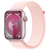 Apple Watch Series 9 GPS + Cellular 45 mm Aluminiumgehäuse rosé, Sport Loop hellrosa One Size