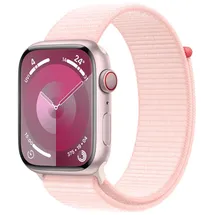 Apple Watch Series 9 GPS + Cellular 45 mm Aluminiumgehäuse rosé, Sport Loop hellrosa One Size