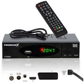 Premium X Kabel Receiver DVB-C FTA 530C Digital FullHD TV Auto Installation USB Mediaplayer SCART HDMI Kabelfernsehen für jeden Kabel-Anbieter