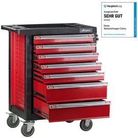 DEMA – Werkstattwagen Carlos Rollwagen mit 7 Schubladen Fahrbar Leer