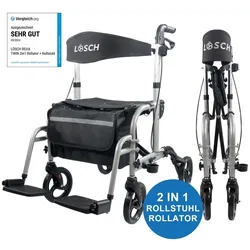Lösch Reha Rollator & Rollstuhl Twin 2in1