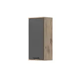 xonox.home Hängeschrank Mason Basaltgrau , grau , B 37 cm - 1 Tür