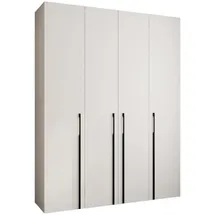 abiks möbel Drehtürenschrank COMO 190 x 245,5 x 50 cm Schwarz/Weiß