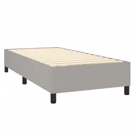 vidaXL Boxspringbett 100 x 200 cm Hellgrau