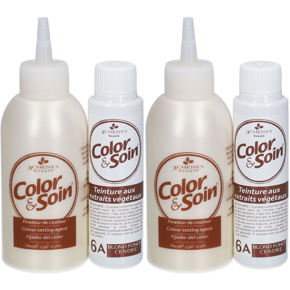 Les 3 Chênes Color & Soin Coloration 6A blond foncé cendré 2x135 ml crème