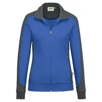 Hakro Damen Sweatjacke Contrast Mikralinar® royalblau/anthrazit, XL