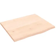 vidaXL Waschtischplatte, 60x50x2 cm Massivholz Unbehandelt