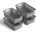 ProHome 2L mit Griffen 25 x 16 x 8 schwarz