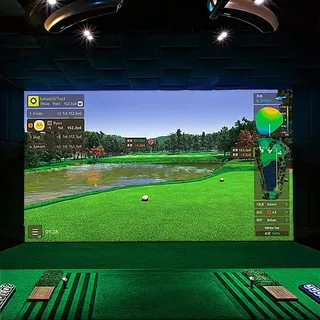 Golf Simulator impact screen, 150 Zoll dickes, schlagfestes Projektionstuch-Ziel, Aufprallbildschirm für Golfsimulator, Golfschwungtraining zu Hause für Golftrainingssportarten im Innen- und(Size:16