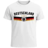 MoonWorks Print-Shirt Herren T-Shirt Fußball WM 2026 Trikot Style Fanshirt Frontprint mit Print weiß 4XL