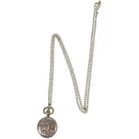 Hemobllo Taschenuhr Vintage Mit Kette Typ Sikahirsch-Muster Quarzuhr Metallgehäuse Für Herren Und Damen Als Accessoire Und Geschenk