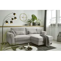 ed exciting design Eckcouch Cord 2-Sitzer Grau