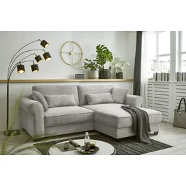 ed exciting design Eckcouch Cord 2-Sitzer Grau