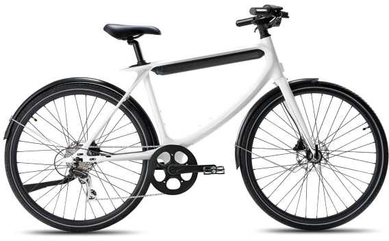 Urtopia Chord Smart City E-Bike (8 Gang Shimano, Sprachsteuerung, Navi, App, GPS) Weiß