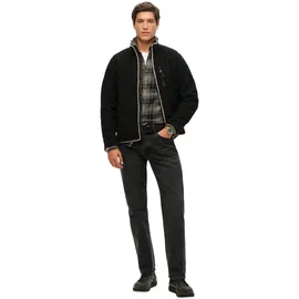 Superdry Fleecejacke Beige / Schwarz XL