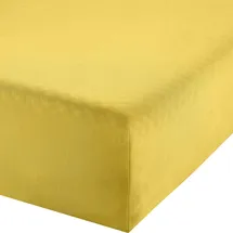 Erwin Müller Spannbettlaken Baumwolle-Jersey-Elasthan 120 x 200 - 130 x 220 cm gelb