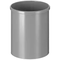 Proregal Stillvoller runder Metall Papierkorb 15 Liter, HxØ 30,5x25,5cm