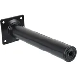 MS Beschläge Amig Möbelfuss Tischbein Sofafuss Rund Höhe 350mm Schwarz Weiß oder Silber (Schwarz)