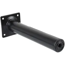 MS Beschläge Amig Möbelfuss Tischbein Sofafuss Rund Höhe 350mm Schwarz Weiß oder Silber (Schwarz)