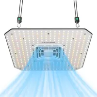 VIVOSUN LED Grow Lampe 100W Vollspektrum Pflanzenlampe mit Integriertem Zirkulationsventilator Grow Light Kompatibel mit App, Verwendbar mit E42A/E25 AeroLight A100SE für 90x90cm Growzelt