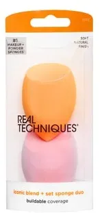 Real Techniques Miracle Complexion Sponge + Miracle Powder Sponge Make-Up Schwamm