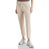 Cecil Mid Waist Slim Leg Hose Beige L